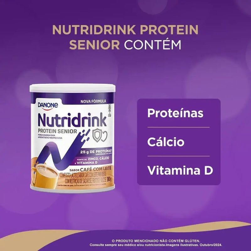 Nutridrink Protein Senior Café com Leite 750g Danone