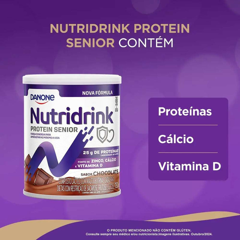 Nutridrink Protein Senior Chocolate 750g - Danone
