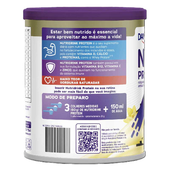 benefícios do Suplemento Alimentar Nutridrink Protein Pó Baunilha 350g da Danone