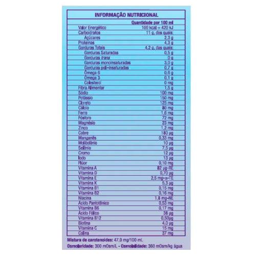 Tabela Nutricional Nutrison Advanced Diason 1,0 Kcal/ml 1L - Danone