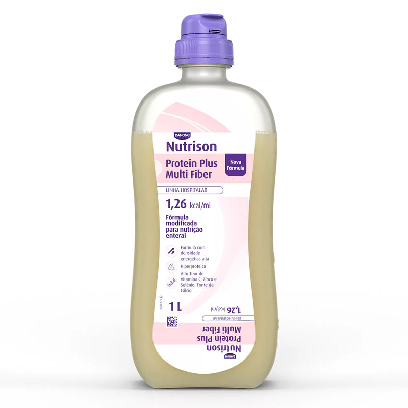 Nutrison Protein Plus Multi Fiber 1L Danone - dieta enteral hiperproteica com fibras