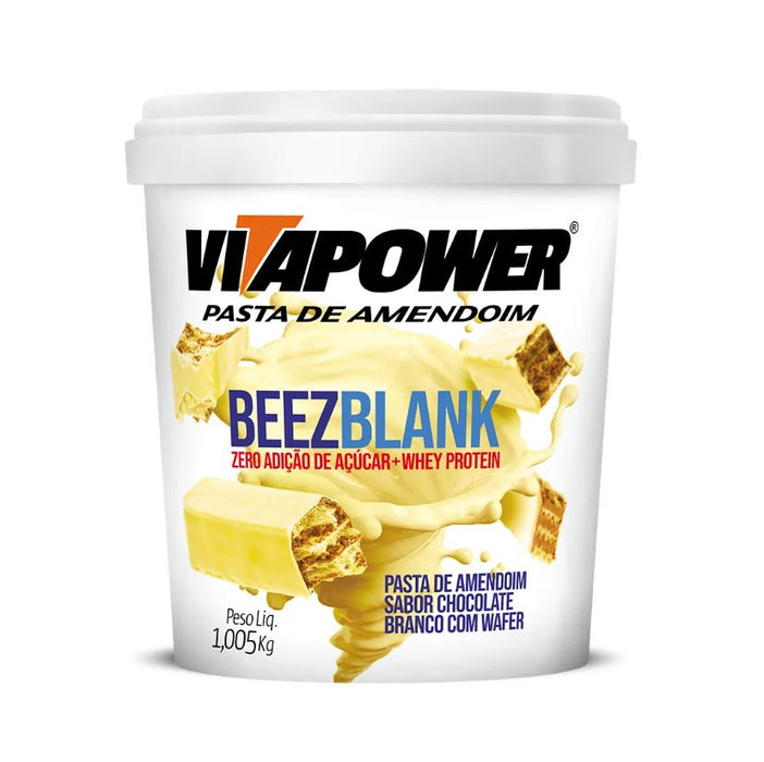 Pasta de Amendoim Protein Sabor Beez Branco 1005g - Vitapower