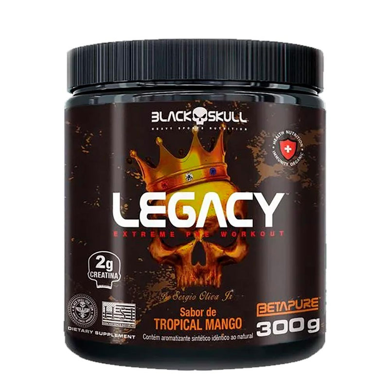 Pré Treino Legacy Xtreme Pre Workout Tropical Mango 300g - Blackskull