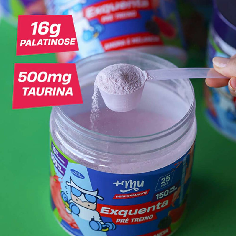 Pre Treino Exquenta Amora e Melancia 300g - +mu