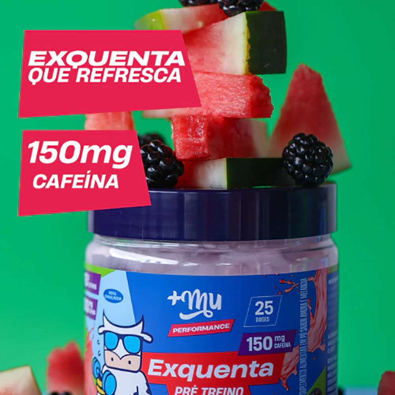 Pre Treino Exquenta Amora e Melancia 300g - +mu