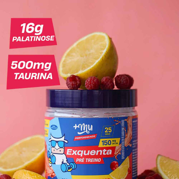 Pre Treino Exquenta Pink Lemonade 300g - +mu