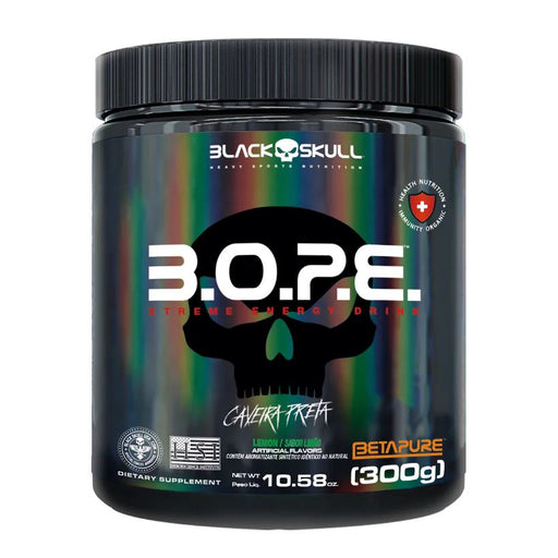 Pré Treino B.O.P.E Limao 300g - Black Skull