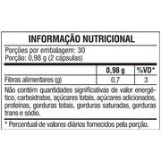 Tabela nutricional Simfort Plus 60 cápsula 