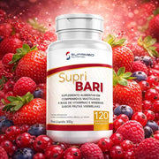 supri bari pastilha mastigavel sabor frutas vermlehas da suprimed