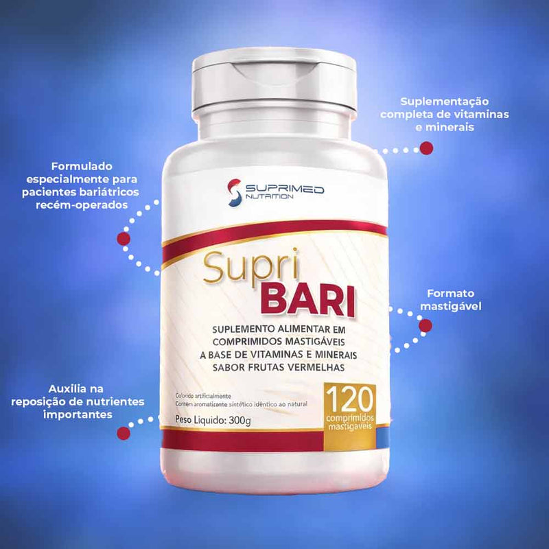 beneficios supri bari comprimido mastigavel da suprimed frutas vermelhas