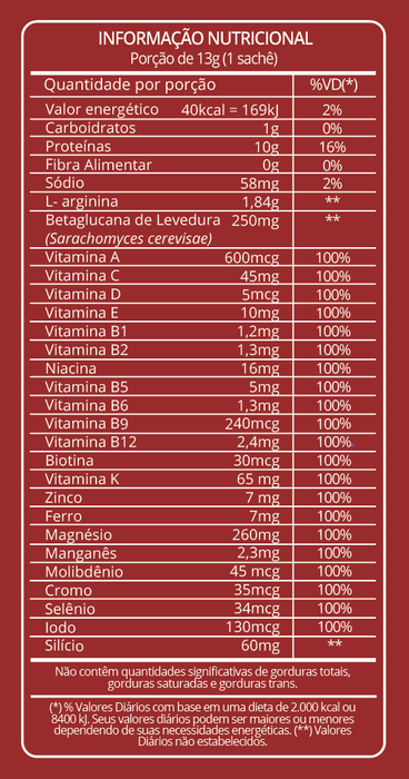 Argcir 10 Sachê de 13g Sabor Laranja e Limão 130g