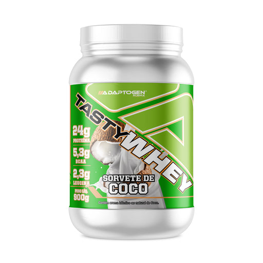 Whey protein tasty Whey Sorvete de Coco 900g da Adaptogen