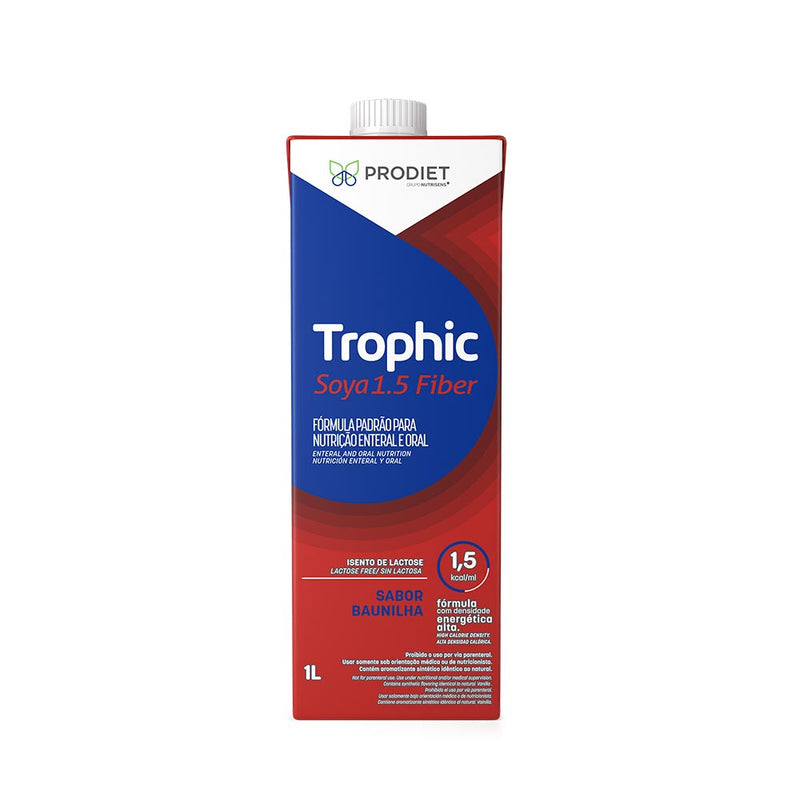 Trophic Soya 1.5 Fiber 1000ml Prodiet - dieta enteral hipercalórica de proteína vegetal com fibras