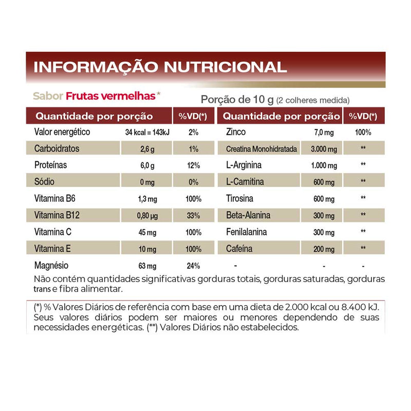 V Fort 240g Frutas Vermelhas - Vitafor