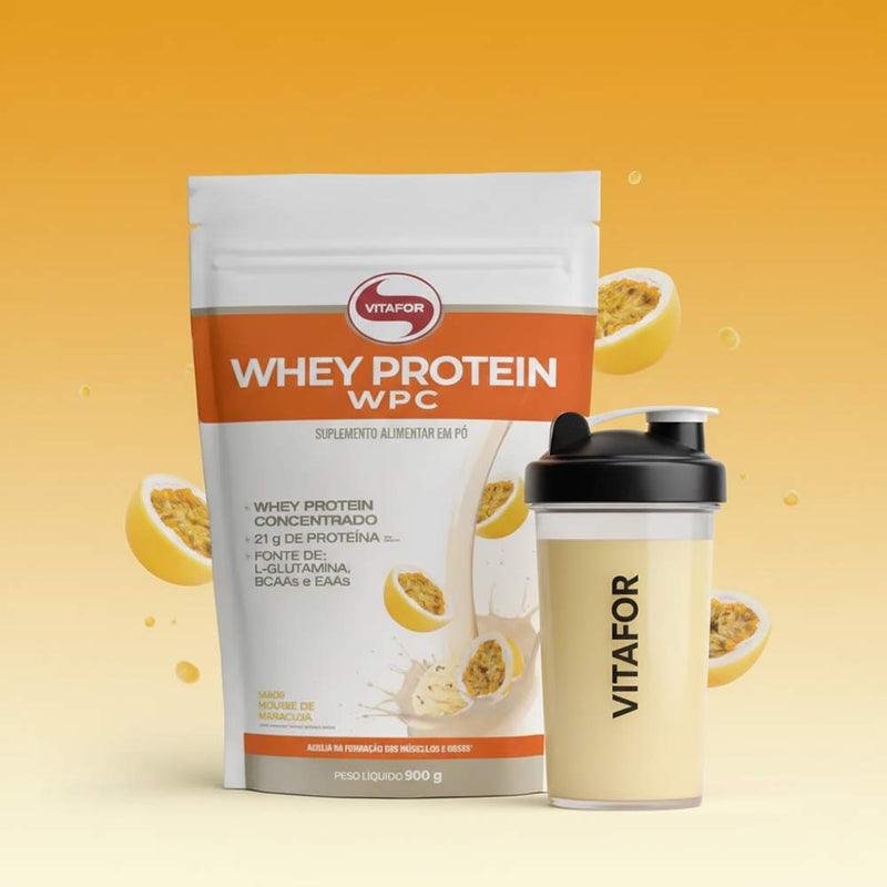 whey protein wpc sabor mousse de maracuja da vitafor