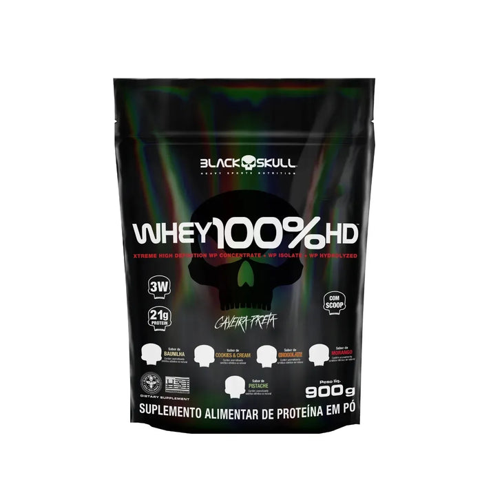 Refil Whey 100% Hd Chocolate 900g - Black Skull