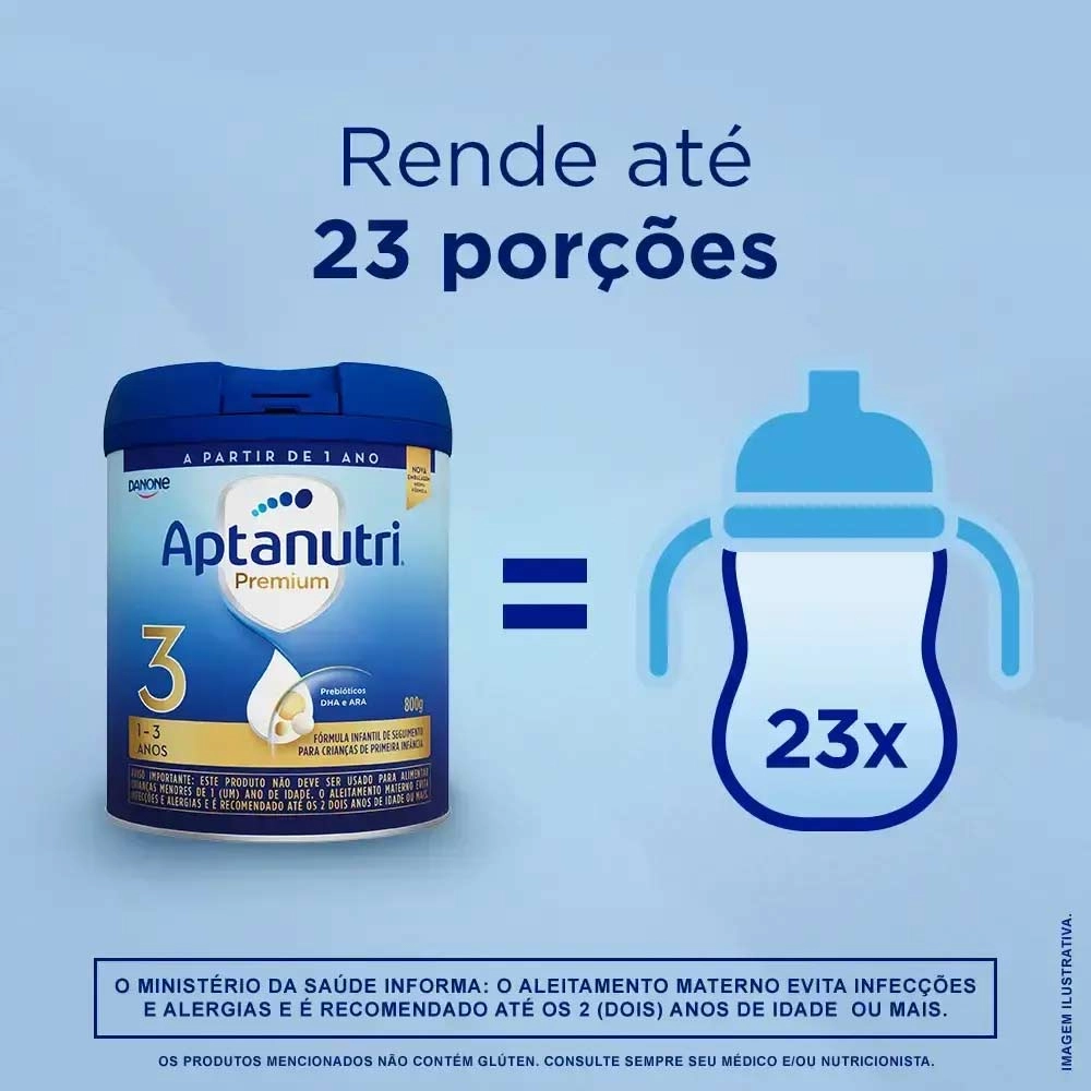 Aptanutri Premium 3 800g - danone Produto Aptanutri Premium 3 800g - danone