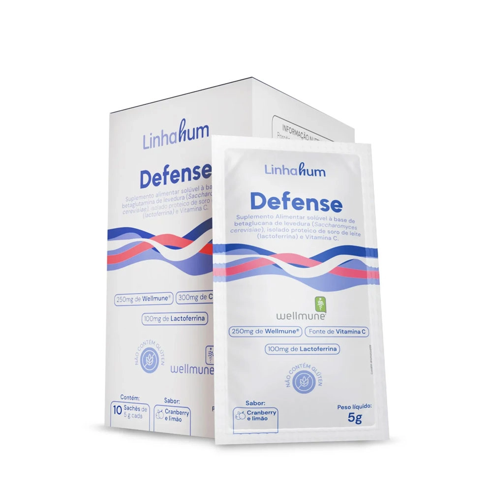 Produto Defense 10 Sachê de 5g Cranberry e Limão 50g