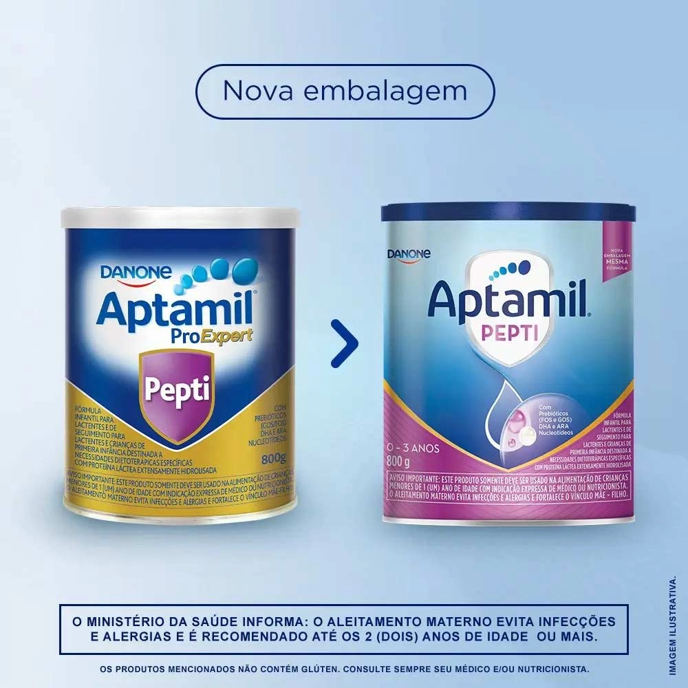 Fórmula Infantil Aptamil Pepti 800g - Danone Produto Fórmula Infantil Aptamil Pepti 800g - Danone