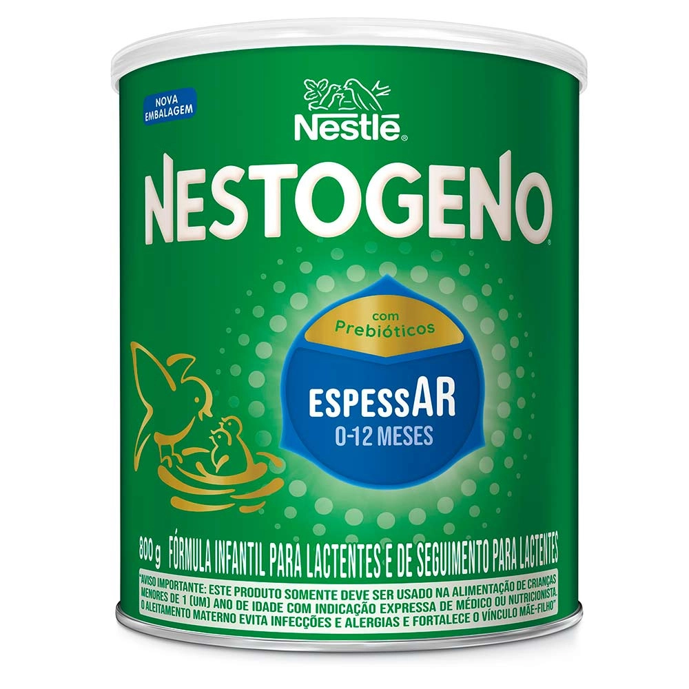 Fórmula Infantil Nestogeno Espessar - 0 a 12 Meses - 800g - Nestlé - Validade 01/09/2025 Produto Fórmula Infantil Nestogeno Espessar - 0 a 12 Meses - 800g - Nestlé - Validade 01/09/2025