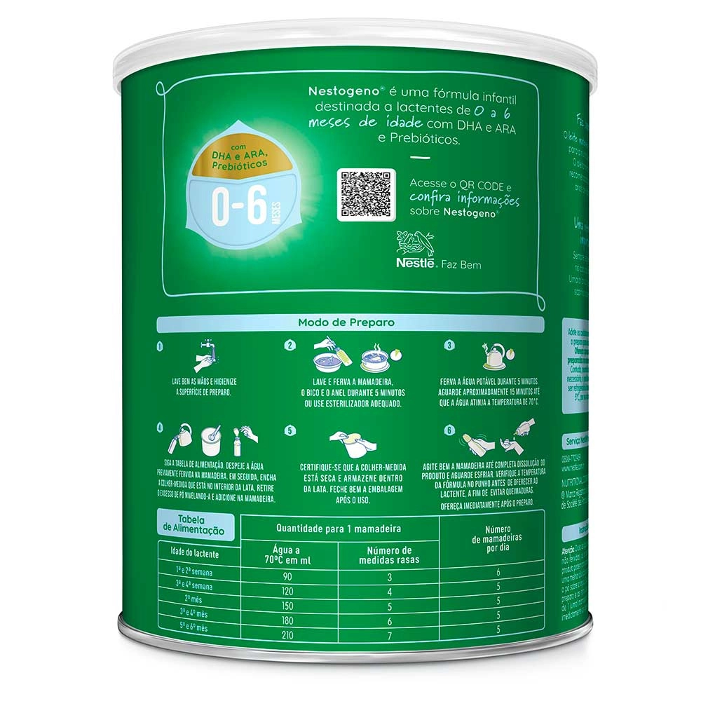 Produto Nestogeno 1 - 0 a 6 Meses 800g Fórmula Infantil - Nestlé