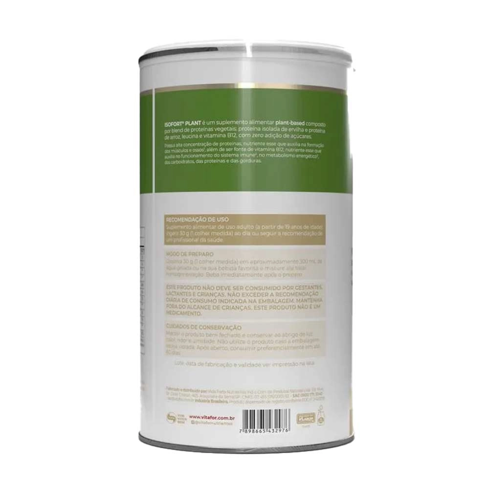 Produto Isofort Plant Baunilha 450g - Vitafor