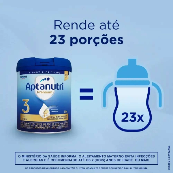 Aptanutri Premium 3 800g - danone Produto Aptanutri Premium 3 800g - danone