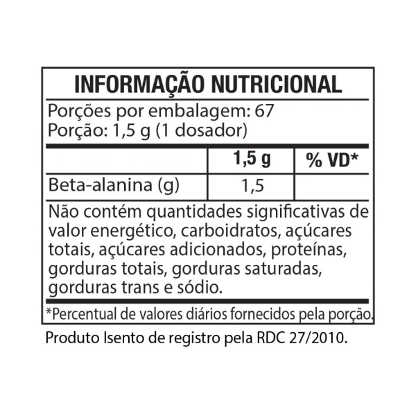 Beta Alanine 100g Black Skull Produto Beta Alanine 100g Black Skull