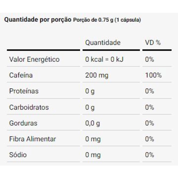 Produto Cafeína 90 Capsulas - Dux Nutrition