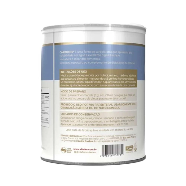Carbofor 400g - Vitafor Produto Carbofor 400g - Vitafor