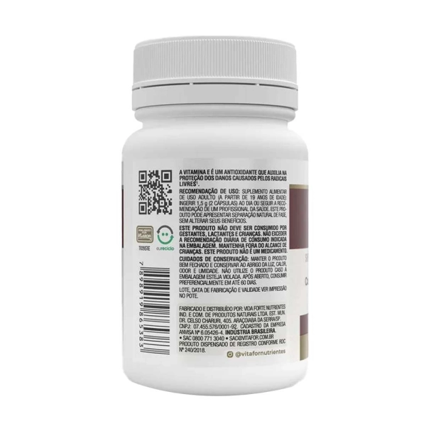 Coenzima COQ10 30 Cápsulas - Vitafor Produto Coenzima COQ10 30 Cápsulas - Vitafor