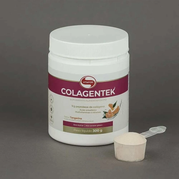 Colagentek 300g Tangerina - Vitafor Produto Colagentek 300g Tangerina - Vitafor