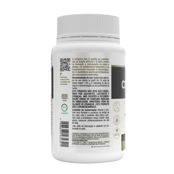Colagentek II 60 Capsulas - Vitafor Produto Colagentek II 60 Capsulas - Vitafor