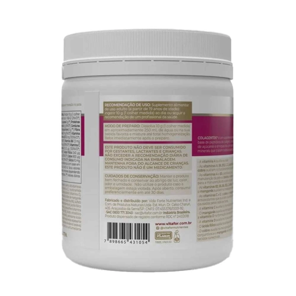 Colagentek Maçã Verde 300g - Vitafor Produto Colagentek Maçã Verde 300g - Vitafor