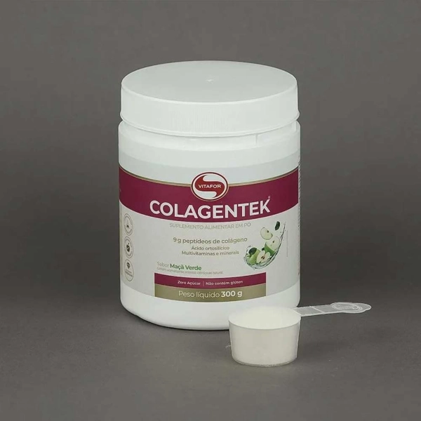 Colagentek Maçã Verde 300g - Vitafor Produto Colagentek Maçã Verde 300g - Vitafor