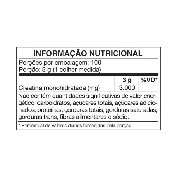 Produto Creatine Monohidratada 300g - Vitafor