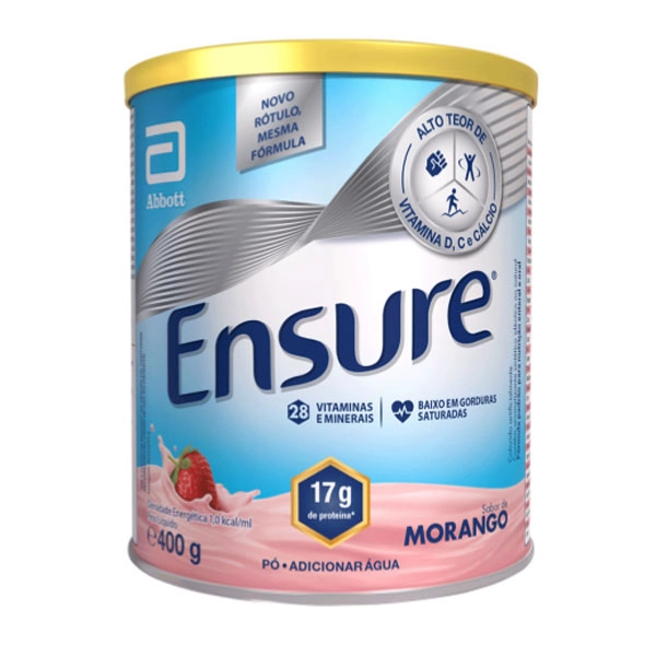 Ensure Morango 400gr - Abbott Produto Ensure Morango 400gr - Abbott