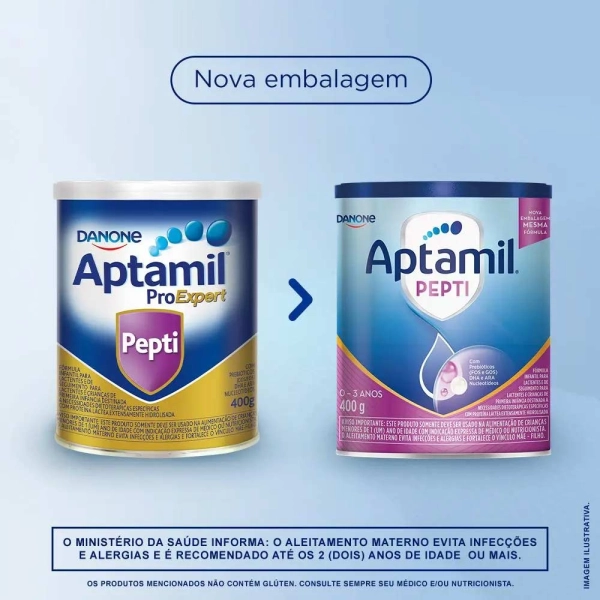 Fórmula Infantil Aptamil Pepti 400g - Danone Produto Fórmula Infantil Aptamil Pepti 400g - Danone
