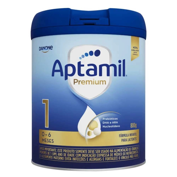 Fórmula Infantil: Aptamil Premium 1 800g - 0-6 meses - Danone Produto Fórmula Infantil: Aptamil Premium 1 800g - 0-6 meses - Danone