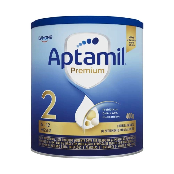 Fórmula Infantil Aptamil Premium 2 400g - Danone Produto Fórmula Infantil Aptamil Premium 2 400g - Danone