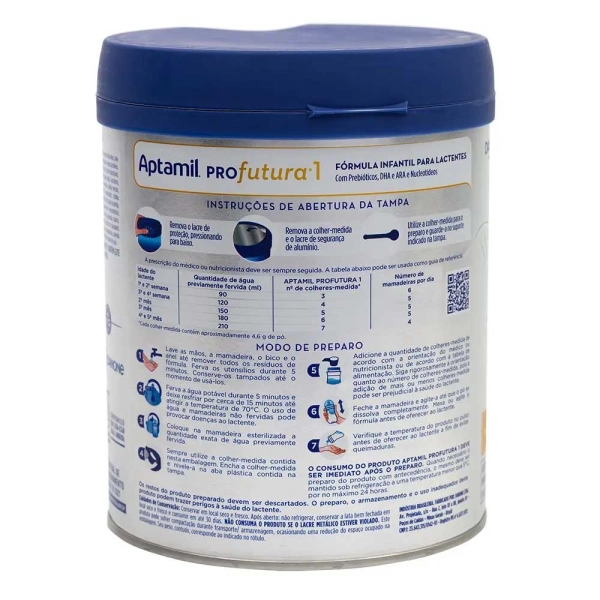 Fórmula Infantil: Aptamil Profutura 1 800g - 0-6 meses - Danone Produto Fórmula Infantil: Aptamil Profutura 1 800g - 0-6 meses - Danone