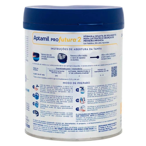 Fórmula Infantil: Aptamil Profutura 2 800g - 6-12 meses - Danone Produto Fórmula Infantil: Aptamil Profutura 2 800g - 6-12 meses - Danone