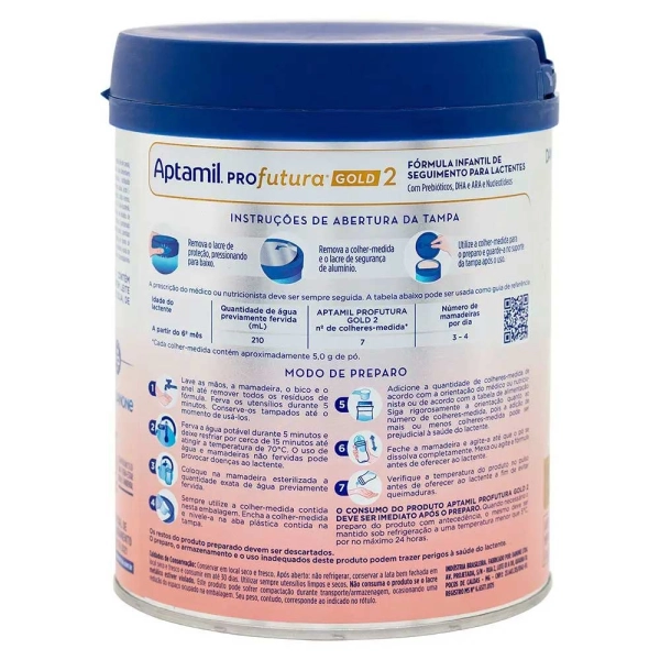 Produto Fórmula Infantil: Aptamil Profutura Gold 2 800g - 6-12 meses - Danone