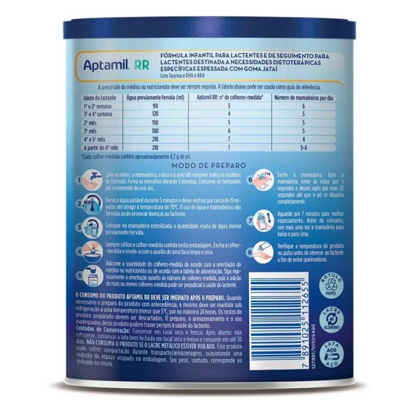 Produto Fórmula Infantil Aptamil RR 400g - Danone