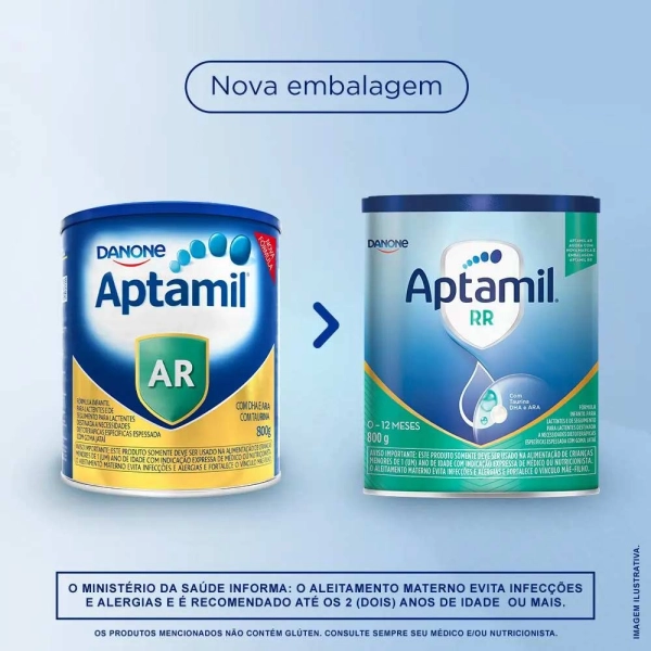 Fórmula Infantil Aptamil RR 800g - Danone Produto Fórmula Infantil Aptamil RR 800g - Danone