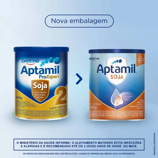 Produto Fórmula Infantil Aptamil Soja 2 400g - Danone