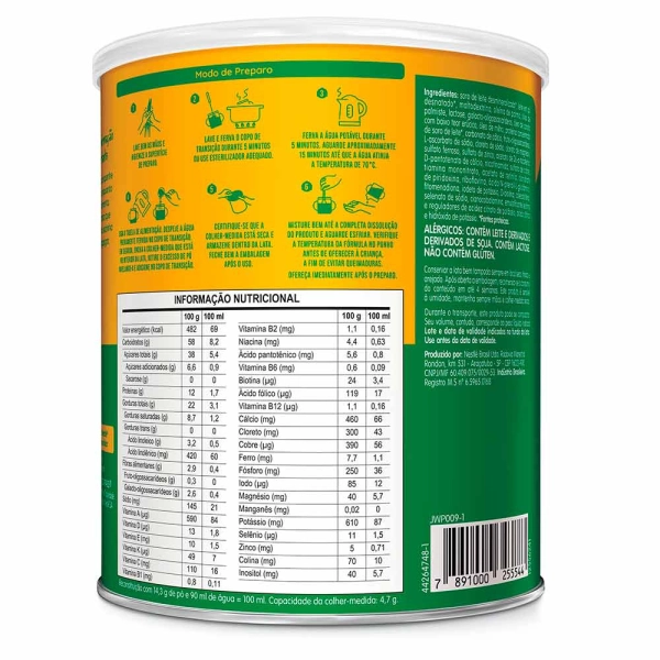 Fórmula Infantil de Primeira Infância Nestonutri 1+ - 1 a 3 anos 800g - Nestlé Produto Fórmula Infantil de Primeira Infância Nestonutri 1+ - 1 a 3 anos 800g - Nestlé