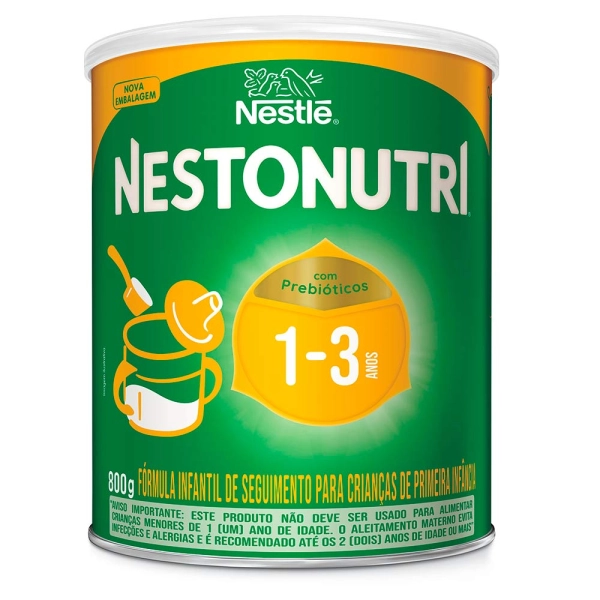 Fórmula Infantil de Primeira Infância Nestonutri 1+ - 1 a 3 anos 800g - Nestlé Produto Fórmula Infantil de Primeira Infância Nestonutri 1+ - 1 a 3 anos 800g - Nestlé