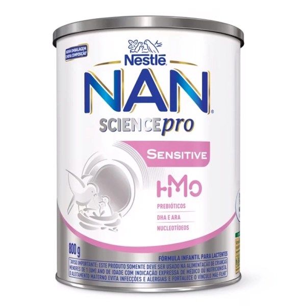 Fórmula Infantil Nan Science Pro Sensitive Hmo 800g - Nestlé Produto Fórmula Infantil Nan Science Pro Sensitive Hmo 800g - Nestlé