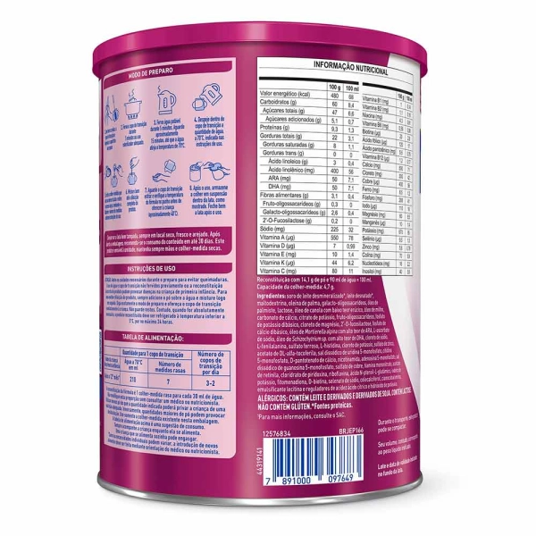 Produto Fórmula Infantil Nanlac Comfor - 1 a 3 Anos 800g - Nestlé